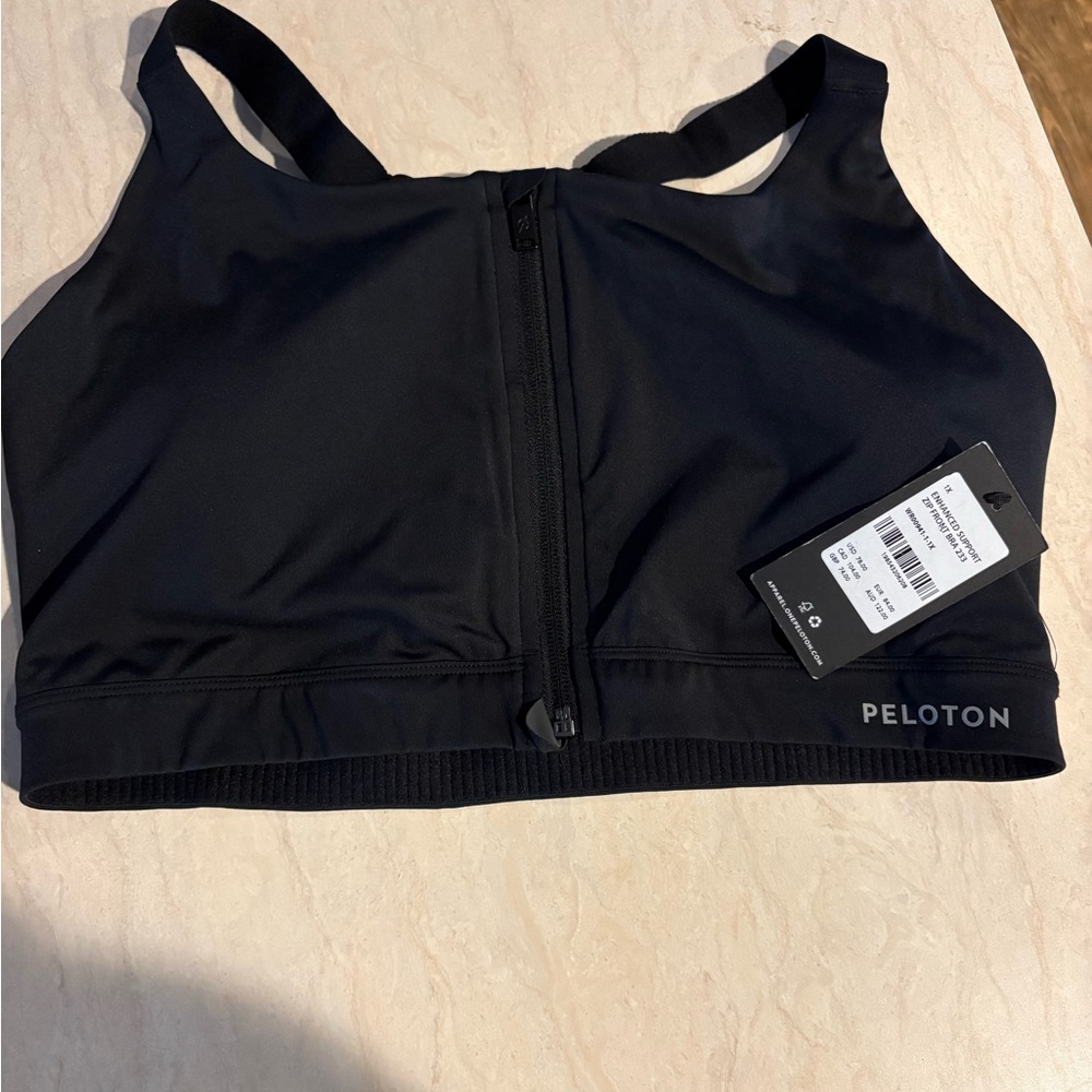 Peloton Black Enhanced Support Bra